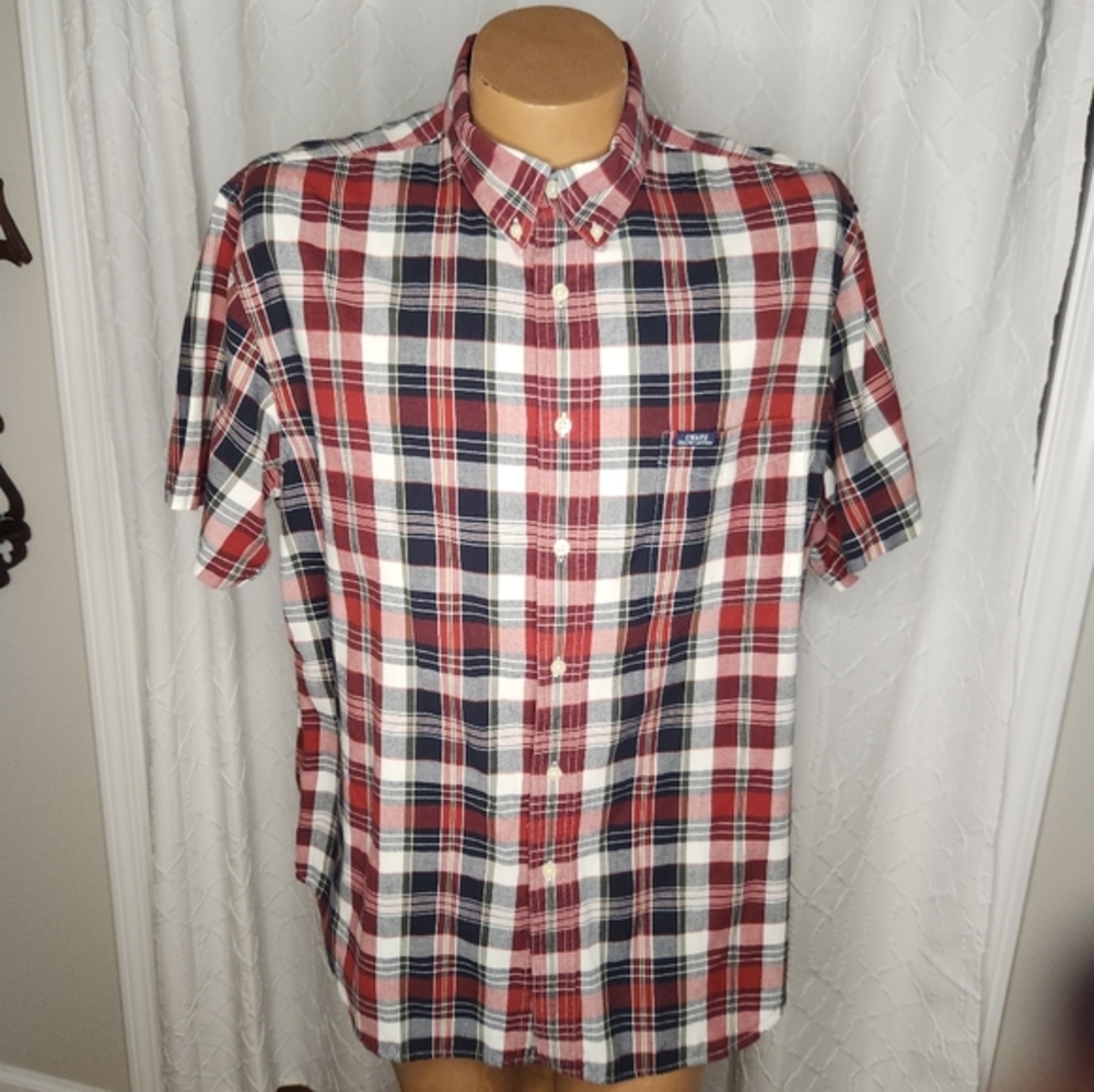 CHAPS‎ Ralph Lauren Short Sleeve Men's Shirt XL